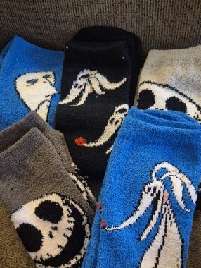 The Nightmare Before Christmas Disney Men's Crew Socks 5 Pairs